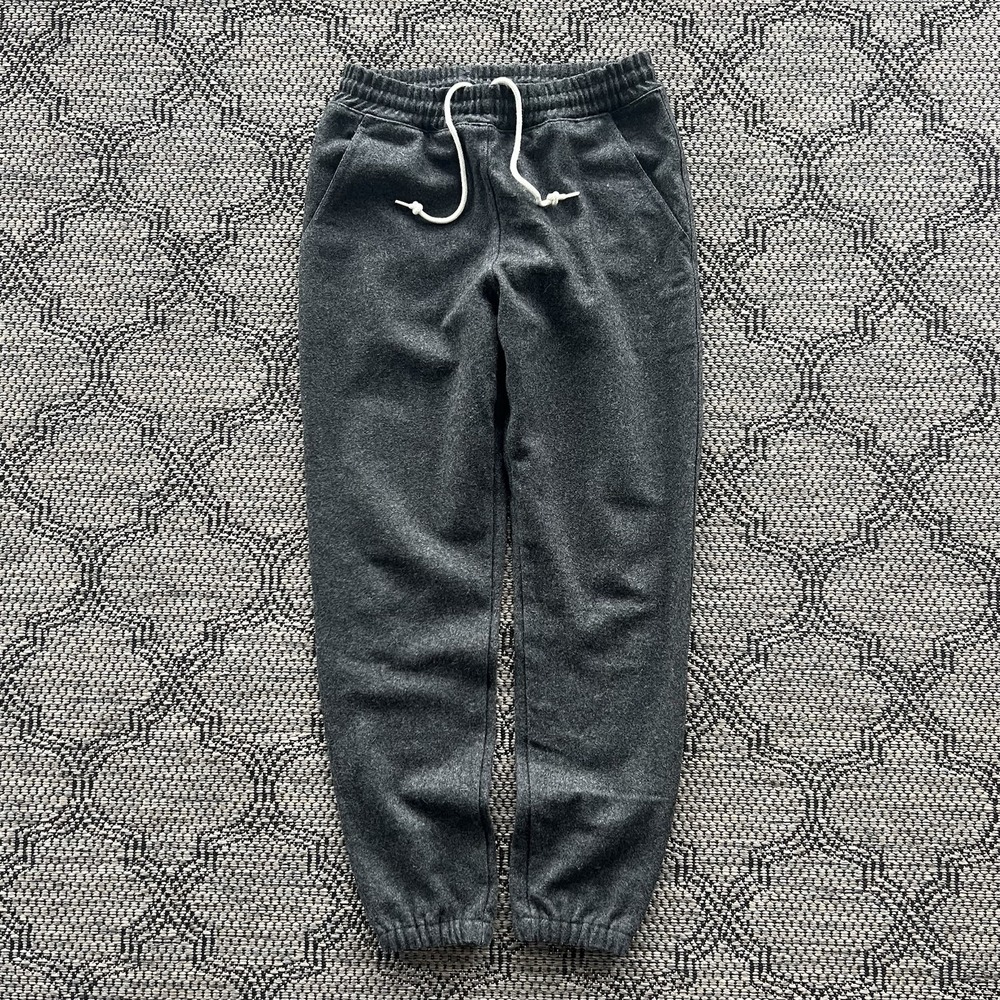 Muttonhead Pants Women's Small Gray Wool Blend Sweatpants Jogger Cozy Loungewear
